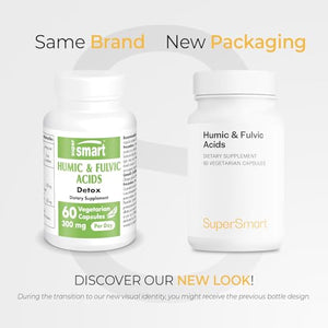 Supersmart - Humic and Fulvic Acid Supplement 300mg per Day (Patented & High Strength) - Fulvic Humic Mineral Blend | Non-GMO & Gluten Free - 60 Vegetarian Capsules SupersmartBuy Supplements Australia