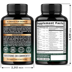 Thyroid Support for Women - Selenium 200 mcg | Astragalus | Zinc & Iodine | L-Tyrosine | Adaptogen Herbs - 21-in-1 Antioxidant & Immune Support - Made in USA - Vegan, Non-GMO, Lab Tested - 60 Capsules NUTRAHARMONYBuy Supplements Australia