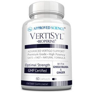 Approved Science VertiSyl - Ginkgo Biloba, Ginger, Vitamin D3, BioPerine - 60 Capsules - 1 Month Supply Approved ScienceBuy Supplements Australia
