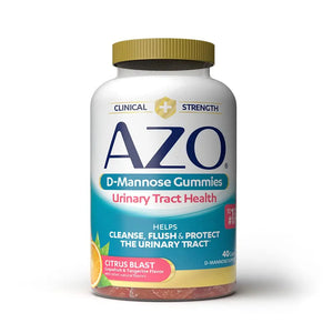 AZO Urinary Tract Health Gummies Bundle - D-Mannose 2000mg Citrus 40 Count and Cranberry 72 Count AZOBuy Supplements Australia