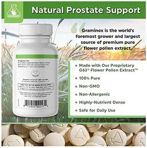 Graminex PollenAid Prostate Supplement: All Natural Prostate Support for Bladder Control & Urinary Tract Health, Rye Pollen Extract Made in USA, 200 Tablets (Pack of 2) GraminexBuy Supplements Australia