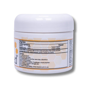 AbeeMed Cream Bee Venom Apitoxin for Aches - Menthol - Histamine DHCL - Bee Polen - Chamomile - Support for Neck and Backache - Supports Joint & Muscle Discomfort - Sprains, Bruises and Strains V2 ABEE MEDBuy Supplements Australia