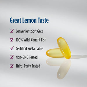 Nordic Naturals Complete Omega-D3, Lemon Flavor - 120 Soft Gels - 565 mg Omega-3 + 70 mg GLA + 1000 IU Vitamin D3 - EPA & DHA - Healthy Skin, Cognition, Positive Mood - Non-GMO - 60 Servings Nordic NaturalsBuy Supplements Australia