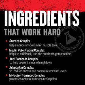 Animal M-Stak - Muscle Builder and Anabolic Mass Gainer Supplement for Bodybuilding - Lean Muscle Growth, Amino Complex and Pre Workout Energy, 21 Packs AnimalBuy Supplements Australia