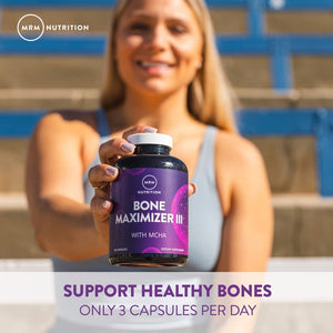 MRM Nutrition Bone Maximizer® III | with MCHA + Vitamin D3 + Vitamin K2 | Bone Health | High Potency | Key Vitamins and Minerals for Bones | 50 Servings MRMBuy Supplements Australia