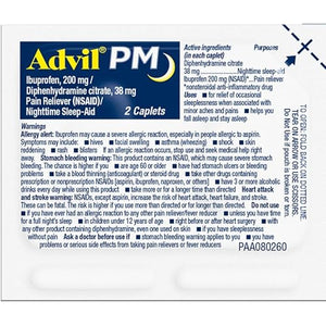 Advil Liqui-Gels Pain Reliever and Fever Reducer, Pain Medicine for Adults with Ibuprofen 200mg for Headache, Backache, Menstrual Pain and Joint Pain Relief - 200 Capsules, Advil PM Ibuprofen - 2 Ct AdvilBuy Supplements Australia