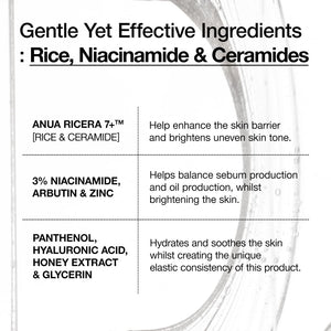 Anua Rice Ceramide 7 Hydrating Barrier Serum, Moisturizing Face Serum, Non-comodogenic, Hyaluronic Acid, Niacinamide, Lightweight, Fragrance Free, Sensitive Dry Skin, Korean Skincare, 1.69 fl oz ANUABuy Supplements Australia