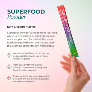 Juice Plus+ - Superfood Powder - Drink with 30 Fruits Berries Veggies Plant Vitamins for Refreshing Immune Wellness Boost - 30 Stick Packs Juice Plus+Buy Supplements Australia