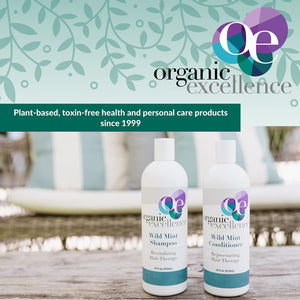 Organic Excellence Natural Organic Shampoo, Wild Mint & Rosemary, Chemical Free, Plant-Based, Toxin-Free, Cruelty-Free, Certified Herbs & Oils For Healthy Full-Bodied Hair 16 fl. oz Organic ExcellenceBuy Supplements Australia