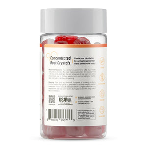 Snap Supplements Nitric Oxide Beet Root Gummies Supplement with Organic Beets - Energy & Circulation Support, 60 Sugar-Free Gummies (30 Servings, 1 Month Supply), Peach Snap Supplements buy supplements Au