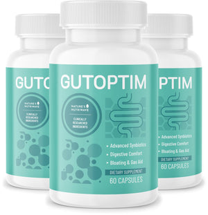 GutOptim Probiotic & Prebiotic Capsules | Pre and Probiotics for Synbiotic Gut Health & Bloating Relief for Women & Men | Enzyme with Probiotics for Digestive Health | Non-GMO, 60 Ct, 3 Month Supply Nature’s NutriWaveBuy Supplements Australia