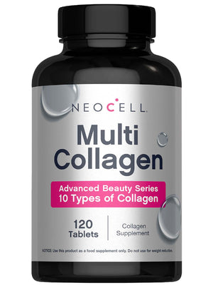 NeoCell Super Multi Collagen Peptides | 120 Tablets | 10 Types of Collagen | Skin, Hair and Nails | Beauty Supplement | For Men and Women NeoCell buy supplements Au