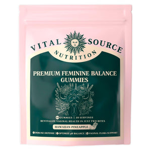 Vital Source Nutrition Vaginal Probiotic Gummies for Women - pH Balance and Immune Defense, Support Healthy Odor and Vaginal Flora - Vegan, Gluten-Free - Hawaiian Pineapple - 60 Gummies - 30 Servings Vital Source Nutrition buy supplements Au