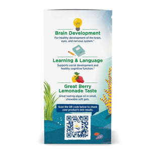 Nordic Naturals Children's DHA Vegetarian - Kids DHA Omega-3 Supplement -Algae Oil - Berry Lemonade Mini Chewables - Plant-Based Formula for Ages 3+ - 120 Soft Gels - 40 Servings Nordic NaturalsBuy Supplements Australia