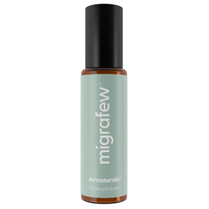 MigraFew Aromatherapy Migraine Roll On | Compact Headache Relief with Cooling Metal Roller for Head Tension and Pressure, Made with Peppermint, Spearmint and Lavender Essential Oils (0.33 FL oz) by M3 M3 NaturalsBuy Supplements Australia