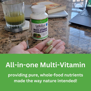 Paradise Herbs Earth's Blend Once Daily Multivitamin with Iron, 48 Organic Superfoods, Probiotics, Antioxidants, Vitamins A, B12, C, D, K2, 60 Capsules Paradise HerbsBuy Supplements Australia