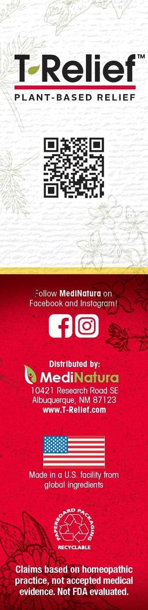MediNatura T-Relief Extra Strength Cream Arnica +12 Natural Relieving Actives for Back Pain Joint Soreness Muscle Aches & Stiffness, Whole Body Fast Acting Relief for Women & Men - 3 oz MediNaturaBuy Supplements Australia