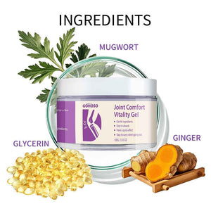 Joint Purple Gel, Cooling Massage Cream with Turmeric for Back, Neck, Joints & Muscles – Hydrating Gel for Active Lifestyles