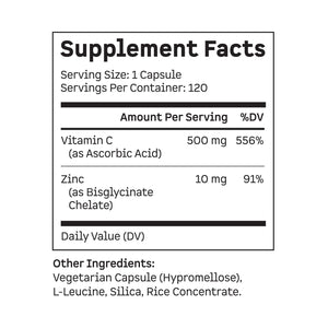 supplement productsKion Immune - Immune Support Supplement - Vitamin C Supplement - Vitamin C and Zinc for Everyday Wellness - 500 mg Vitamin C (Ascorbic Acid) and 10 mg Zinc - 120 Servings - JerryCherryUSA