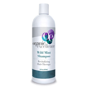 Organic Excellence Natural Organic Shampoo, Wild Mint & Rosemary, Chemical Free, Plant-Based, Toxin-Free, Cruelty-Free, Certified Herbs & Oils For Healthy Full-Bodied Hair 16 fl. oz Organic ExcellenceBuy Supplements Australia
