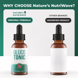Nature’s NutriWave GlucoTonic – Liquid Formula with Chromium & Herbal Extracts – Natural Flavor – Non-GMO – 60ml, 2FL OZ, 60 Servings, 1 Month Supply Nature’s NutriWave buy supplements Au