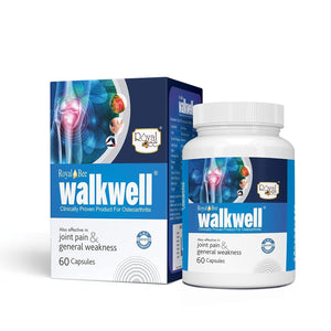 Royal Bee Walkwell Capsules β 60 Capsules β Supports Joint Pain & Inflammation Relief Β· Useful in Osteoarthritis Β· Promotes Flexibility & Mobility Β· Clinically Studied Herbal Ingredients GenericBuy Supplements Australia