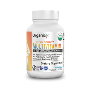 Organixx Clean Sourced Multivitamin for Women & Men, w/Vitamin C, D3, Vitamin B Complex, Probiotics, Organic Fruits & Vegetables, Supports Digestive Gut Health, Immune Support, 90 Vegan Gel Capsules OrganixxBuy Supplements Australia