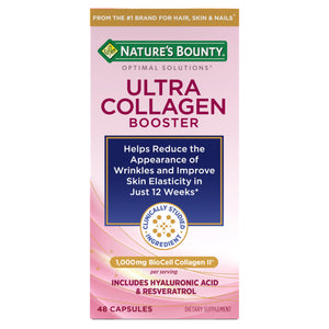 Nature’s Bounty Optimal Solutions Ultra Collagen Booster for Healthy-Aging Supplement, Resveratrol, Hyaluronic Acid – Collagen Capsules for Women, 48 Capsules Nature's Bounty buy supplements Au