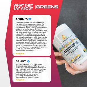 Core Nutritionals Greens | Premium Superfood Reds & Greens Blend | 5 Billion CFU Probiotics, Digestive Enzymes, & Antioxidants | 30 Servings (Berry Bliss) Core NutritionalsBuy Supplements Australia
