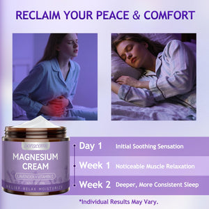 Doracome Magnesium Moisturizing Cream for Muscle Relief, Sleep Support and Stress Relief, Fast-Absorbing Formula,Skin Friendly,Lightly Scented-SJX DoracomeBuy Supplements Australia