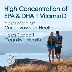 5X Ultimate Strength Omega 3 Fish Oil Liquid with Vitamin D, Burpless Liquid Fish Oil Supplements with High EPA and DHA Omega
