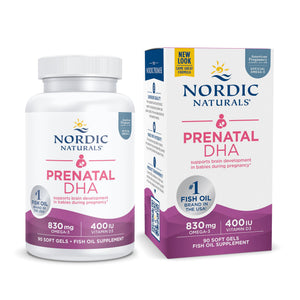 Nordic Naturals Prenatal DHA, Unflavored - 830 mg Omega-3 + 400 IU Vitamin D3 - 90 Soft Gels - Supports Brain Development in Babies During Pregnancy & Lactation - Non-GMO - 45 Servings Nordic NaturalsBuy Supplements Australia