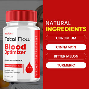 (2 Pack) Total Flow Blood Balance, TotalFlow Blood Support Capsules Supplement Advanced Formula All Natural Optimizer Maximum Strength Daily Health Wellness, TotalFlo Premium Blend Pills (120 Ct) VitaluxaBuy Supplements Australia