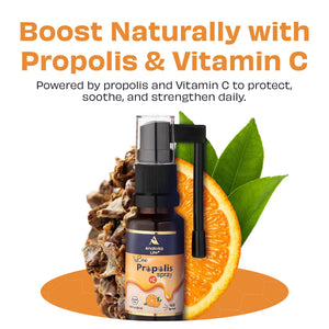 Anatolia Life Bee Propolis Spray + Vitamin C – Alcohol-Free, Natural Orange Flavor, 100% Pure Bee Propolis Extract, Antioxidant Support, Gentle Throat Comfort – 20 ml (~160 Sprays) Anatolia Life buy supplements Au