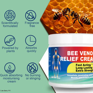 DUBOONAIO Bee Venom Joint Muscle Bone Cream, High Strength Fast Acting, Help for Back, Neck, Hand, Feet, Knee, Muscle, Shoulder, Wrist, Elbow, Hip, Nerve, Ankle, Foot Discomfort DUBOONAIOBuy Supplements Australia