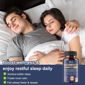 Magnesium Complex 700mg, 12 in 1 Magnesium Supplement with Glycinate, Citrate, Malate, Oxide, Taurate & Orotate, High Absorption Magnesium for Sleep, Muscle, Nerve & Heart Support, Vegan, 120 Capsules Aiwevon buy supplements Au