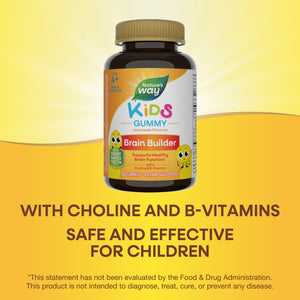 Nature's Way Kids Brain Supplement Gummies, Supports Healthy Brain Function*, Lemonade Flavored, 60 Gummies Nature's WayBuy Supplements Australia