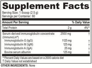 Brain Basics Ultra Pure IgG Supplement - Dairy-Free Supplement IgG-Immunolin Powder, Blended Vitamin & Mineral Supplements, 150g, 60 Servings Brain BeanBuy Supplements Australia