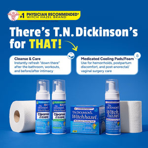 T.N. Dickinson’s Medicated Cooling Pads with Witch Hazel and Aloe | Hemorrhoid Treatment, Postpartum Care, Feminine & Rectal Relief | 100 Rounds T.N. Dickinson'sBuy Supplements Australia