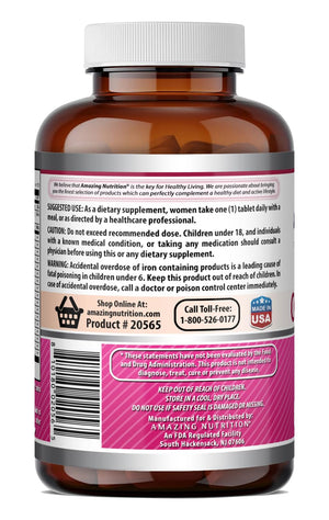 Amazing Formulas Women's One Multivitamin | Food Based | 150 Tablets, 5 Month Supply | Complete Blend of 40 Vitamins, Minerals & Probiotics Supplements | Non-GMO | Gluten-Free | Made in USA Amazing NutritionBuy Supplements Australia