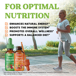 Simply Nature's Pledge - Fruit and Vegetable Supplements - Liquid Drops - Made with Whole Food Superfoods, Packed Vitamins & Minerals - Soy Free - Made in The USA Simply Nature's PledgeBuy Supplements Australia