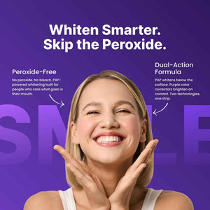 DRDENT Purple Teeth Whitening Strips 21 Treatments - Safe for Enamel - Non Sensitive Teeth Whitening