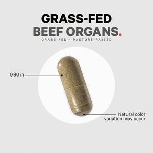 Codeage Grass Fed Beef Organs Supplement – Glandulars Supplements - Freeze Dried, Non-Defatted, Desiccated Liver, Heart, Kidney, Pancreas & Spleen Bovine Pills – Beef Vitamins - Non-GMO -180 Capsules CodeageBuy Supplements Australia