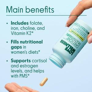 Love Wellness Daily Love Multivitamin for Women | Supports Energy, Cortisol, Immune Health, Stress Relief, & PMS | Complete with Vitamin D, C, Iron, Calcium, Zinc, & Biotin, Magnesium | 30-Day Supply Love Wellness buy supplements Au