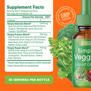 Simply Nature's Pledge - Fruit and Vegetable Supplements - Liquid Drops - Made with Whole Food Superfoods, Packed Vitamins & Minerals - Soy Free - Made in The USA Simply Nature's PledgeBuy Supplements Australia