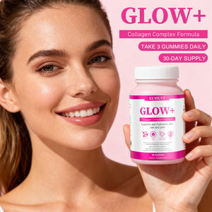 PBZPBZ Glow Collagen Gummies with Hyaluronic Acid & Resveratrol | Gentle Support for Skin, Hair & Nail Care | Non-GMO | 90 Count (1) PBZPBZBuy Supplements Australia