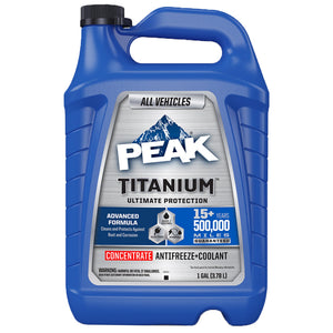 PEAK Titanium Concentrate Prediluted Antifreeze and Coolant for All Engine Cooling Systems, Long-Lasting Yellow Engine Coolant/Antifreeze for Lifetime Engine Protection in All Vehicles, 1 Gal. PEAKBuy Supplements Australia