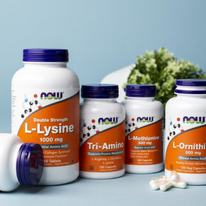 NOW Foods Supplements, Tri-Amino with L-Arginine, L-Ornithine, L-Lysine, Supports Protein Metabolism*, 120 Capsules NOW FoodsBuy Supplements Australia