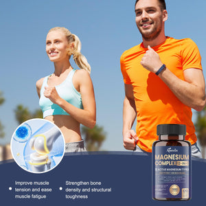 Magnesium Complex 700mg, 12 in 1 Magnesium Supplement with Glycinate, Citrate, Malate, Oxide, Taurate & Orotate, High Absorption Magnesium for Sleep, Muscle, Nerve & Heart Support, Vegan, 120 Capsules Aiwevon buy supplements Au