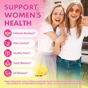 MEENCCD Her Juicy Feminine Probiotics Gummies with Slippery Elm & Lactobacillus Blend, Supports pH Balance & Immune Function, Promotes Vaginal Wellness, Pineapple Flavor, 60 Count MEENCCDBuy Supplements Australia